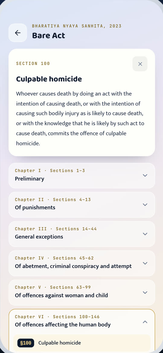 Bare acts screen